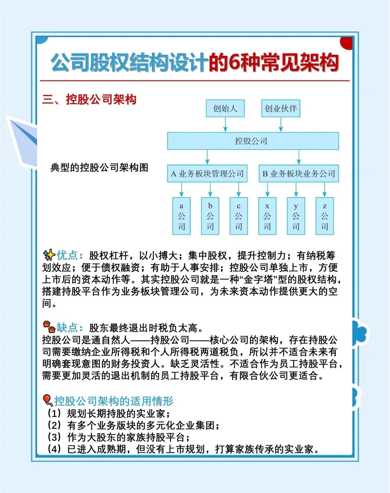 股权架构设计风险(公司股权架构设计规避风险)常德市